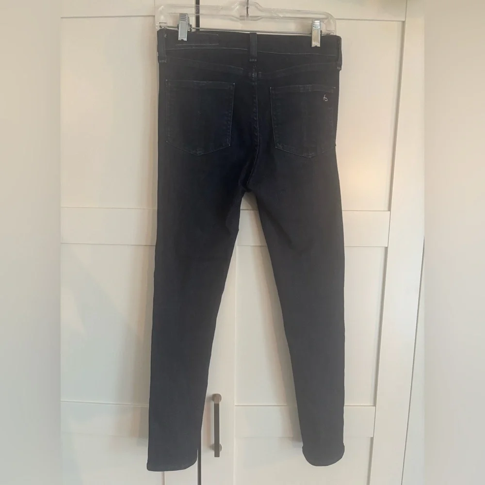rag & bone skinny jeans size 26 dark wash color indigo minimalist chic classic